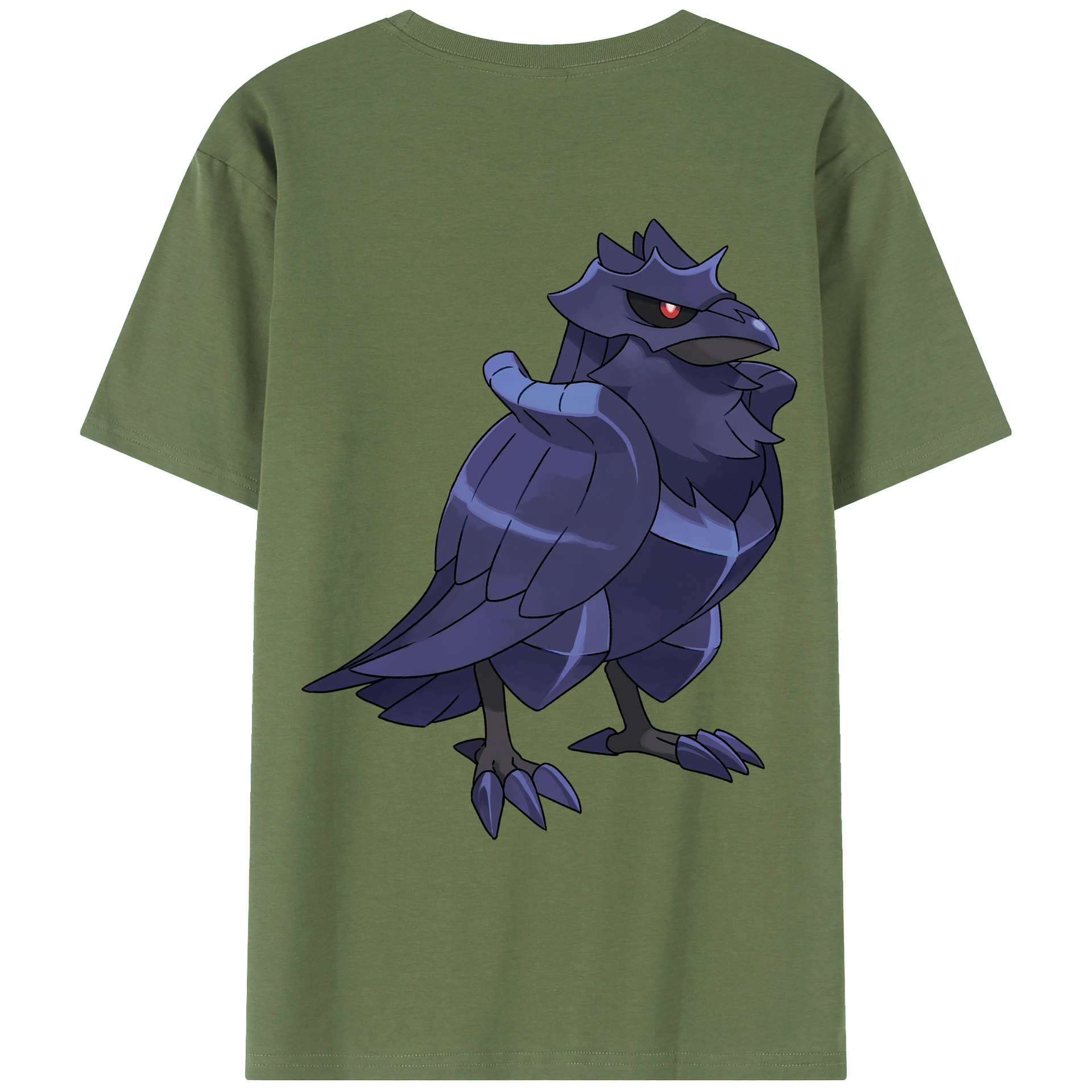 （画像用） ポケットモンスター Pokémon 綿100％ メンズ半袖Tシャツ（バックプリント） 通気性